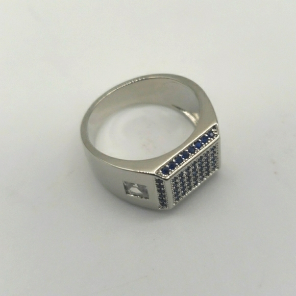 Hand Crafted Other - 1350- Zirconia Handmade Men's Ring Size 8 NWT